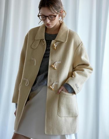 켈리도나휴 베일리 더플 핸드메이드 하프코트 BEIGE