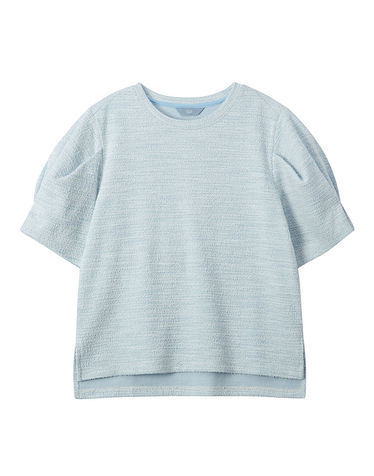 TWEED BLOUSE_BLUE (플러스 빅사이즈)