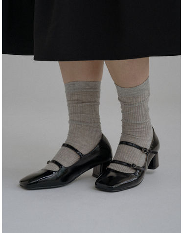 MARY JANE PUMPS(5cm)_BLACK (플러스 빅사이즈)