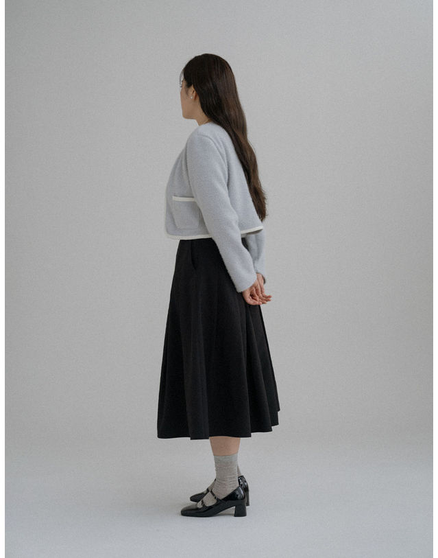 엘유비 SLEEVELESS TOP & CARDIGAN SET_BLUE (플러스 빅사이즈) 블루 착용컷