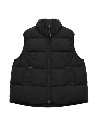 라프리마 C.P컴퍼니 크롬 알 렌즈 로고 자수 패딩 조끼 19CMVE149A-005904G-999