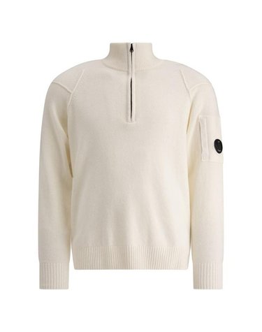 [명품] 라프리마 CP컴퍼니 Lambswool Grs 폴로 카라 하프 집 니트 스웨 17CMKN144A 110149A 103