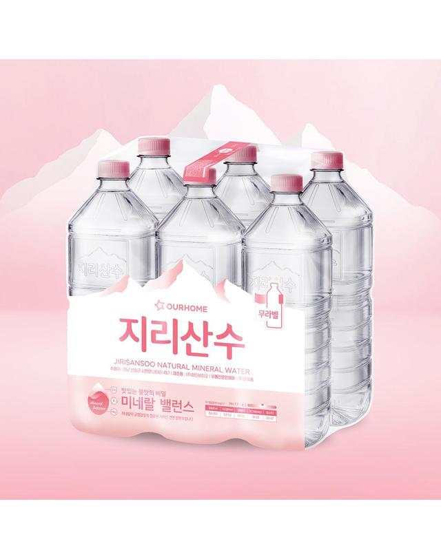 쇼우몰 [아워홈] 지리산수 2Lx36개 생수 샘물 물 2L 착용컷