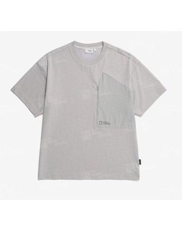 [갤러리아] 내셔널지오그래픽 카커투 가슴포켓 우븐배색 H/TEE N232MTS240