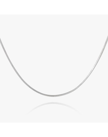 실버 Silver 925 신 사각 체인 은 목걸이