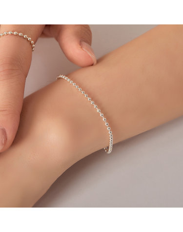실버 Silver 925 민볼 체인 은 팔찌