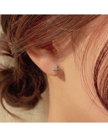 실버 925 Silver 폴센 크로스 십자가 은 귀걸이