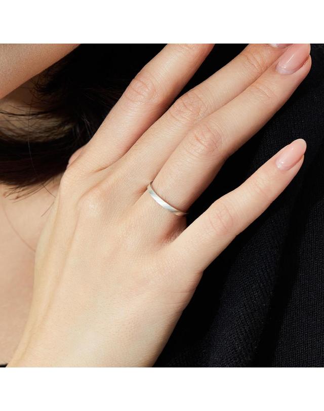 엘렌쥬얼리 엘렌쥬얼리 925실버 다이아고날 컷팅 미스 링 은 반지 착용컷