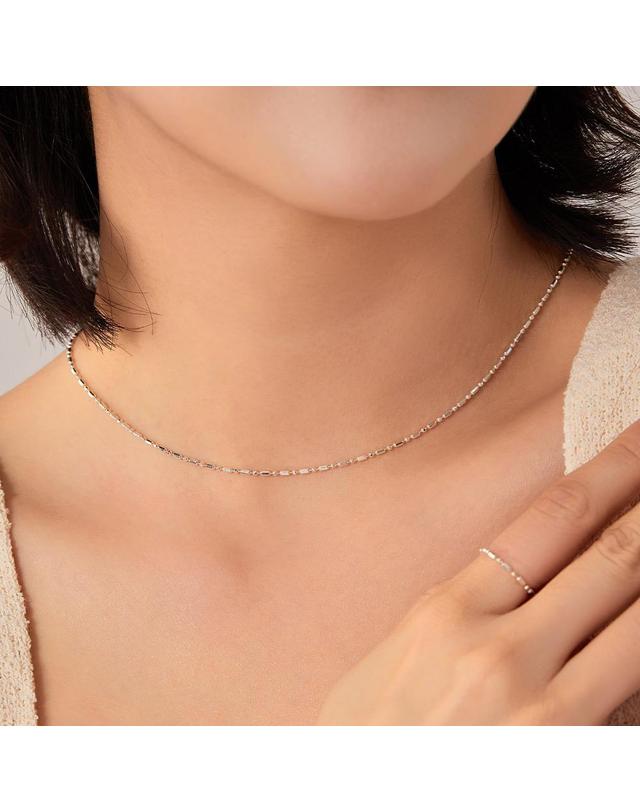 엘렌쥬얼리 엘렌쥬얼리 925실버 비엔나 볼 체인 은 목걸이 착용컷
