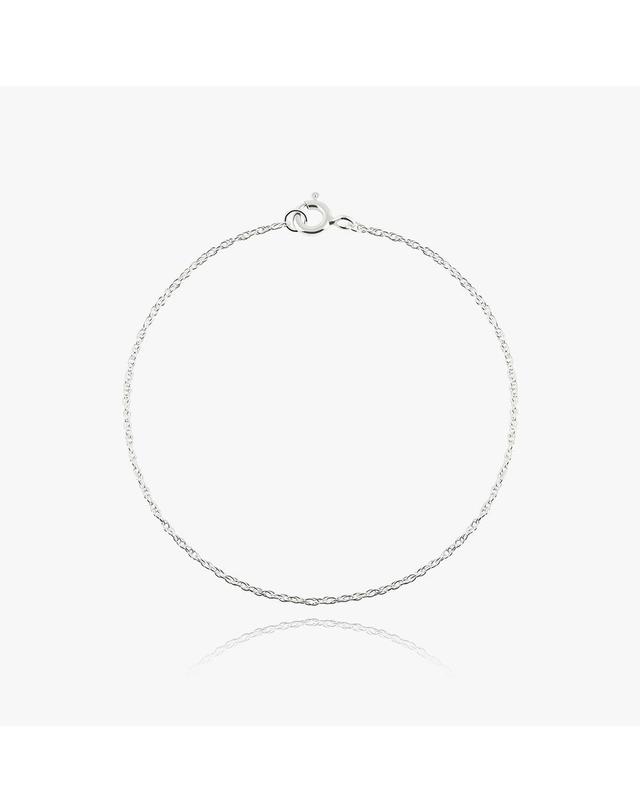 엘렌쥬얼리 엘렌쥬얼리 925 실버 Silver 로프 스타일 체인 은 팔찌 착용컷
