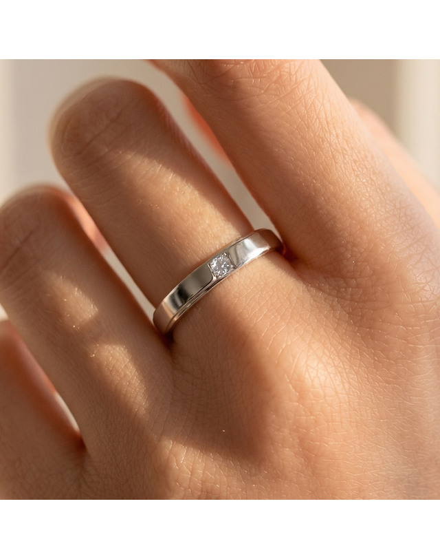 엘렌쥬얼리 실버 Silver 925 비앙카 커플 링 은 반지 착용컷