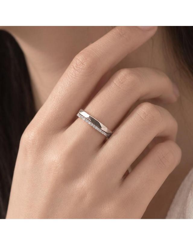 엘렌쥬얼리 실버 Silver 925 보니타 커플 링 은 반지 착용컷