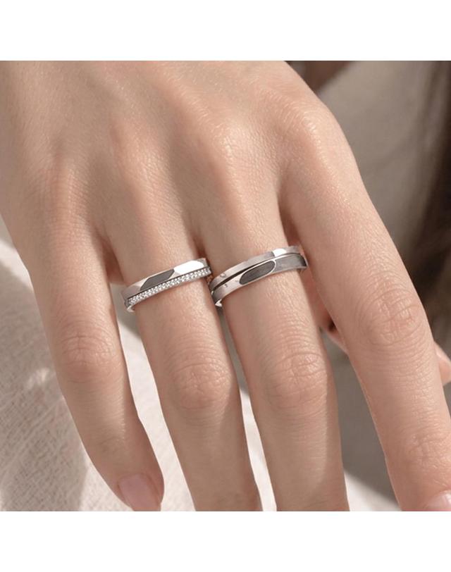 엘렌쥬얼리 실버 Silver 925 보니타 커플 링 은 반지 착용컷