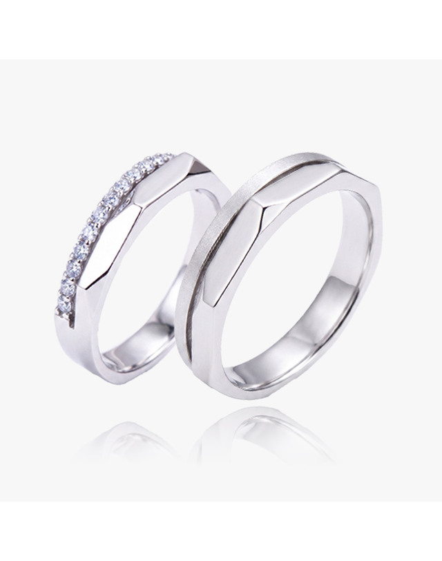 엘렌쥬얼리 실버 Silver 925 보니타 커플 링 은 반지 착용컷