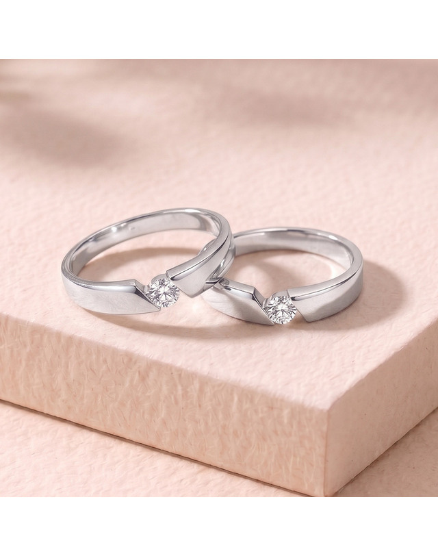 엘렌쥬얼리 실버 Silver 925 엘리샤 커플 링 은 반지 착용컷