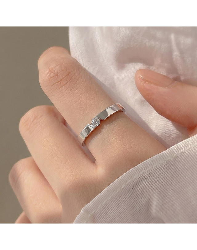 엘렌쥬얼리 실버 Silver 925 엘리샤 커플 링 은 반지 착용컷