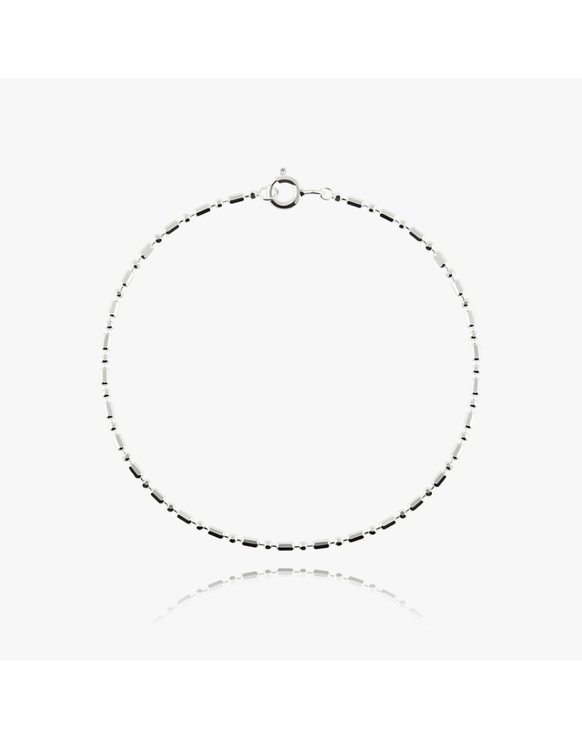 엘렌쥬얼리 실버 Silver 925 비엔나 볼 체인 은 팔찌 착용컷