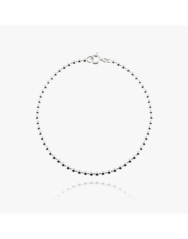 엘렌쥬얼리 실버 Silver 925 민볼 체인 은 팔찌 착용컷