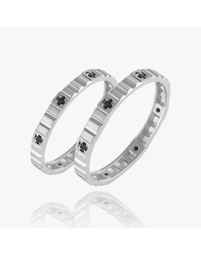 엘렌쥬얼리 실버 925 Silver 레갈로 커플 링 은 반지 착용컷