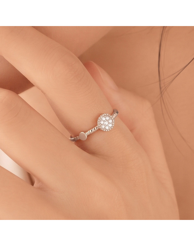 엘렌쥬얼리 실버 Silver 925 코넬리아 미스 링 은 반지 착용컷