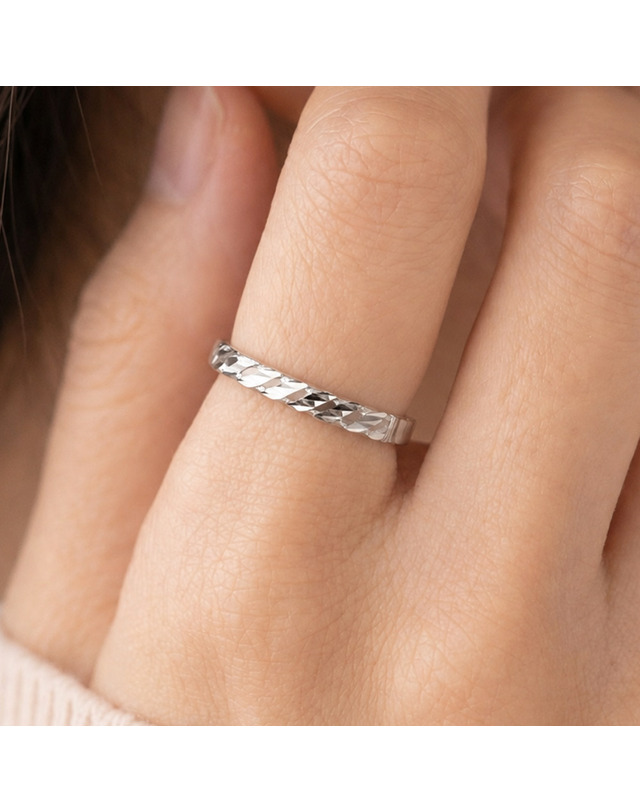 엘렌쥬얼리 실버 Silver 925 루프레인 미스 링 은 반지 착용컷