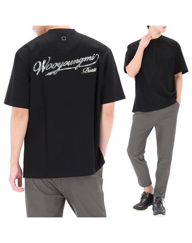 26SS 우영미 레터링 백로고 반팔 티셔츠 W261TS08708B
