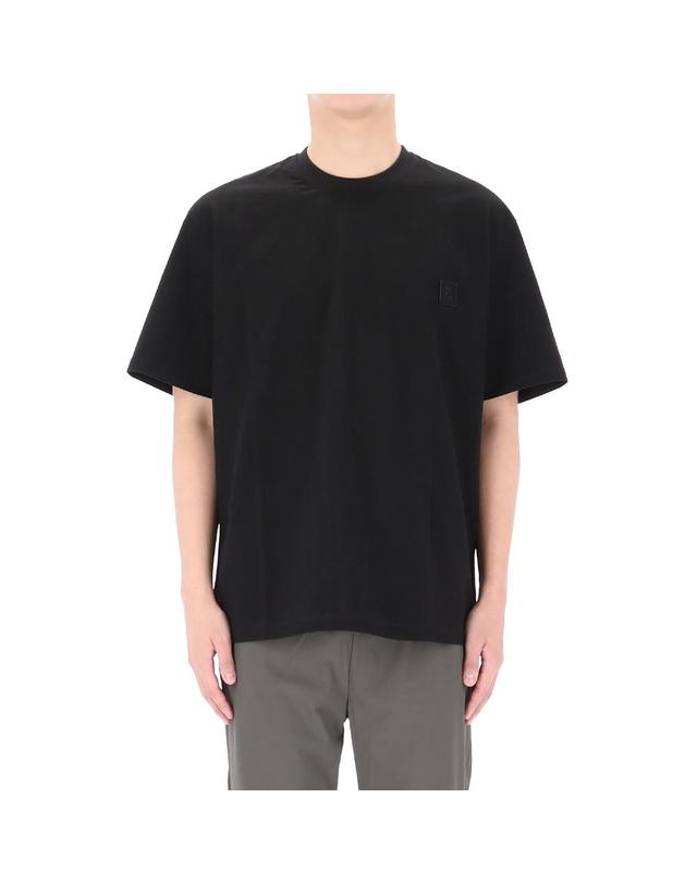 우영미 26SS 우영미 레터링 백로고 반팔 티셔츠 W261TS08708B 착용컷