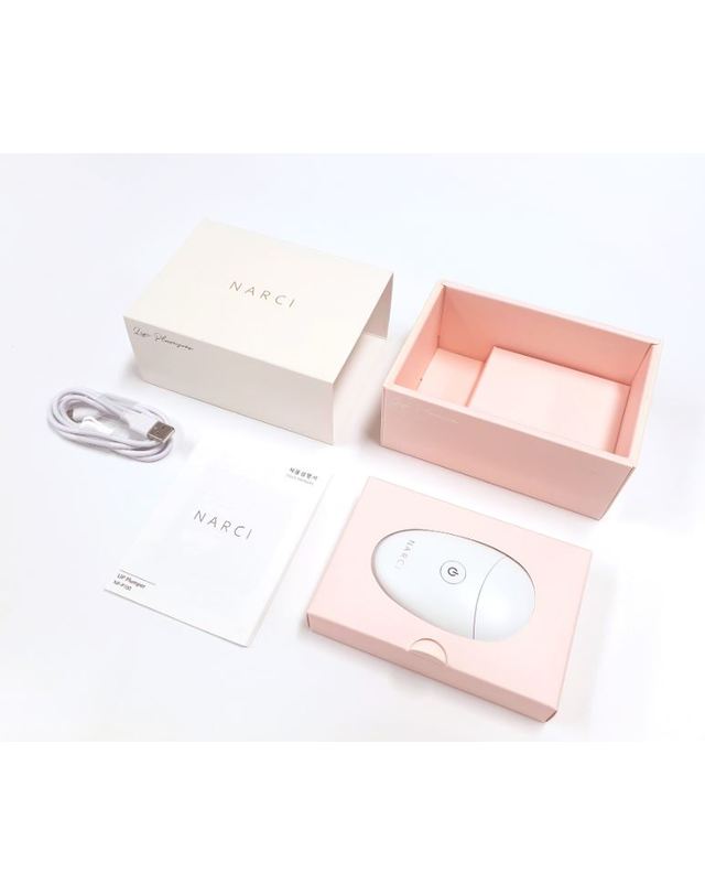 나르시 나르시 립 케어 세트 l 립인핸서와 립플럼퍼 화이트 착용컷