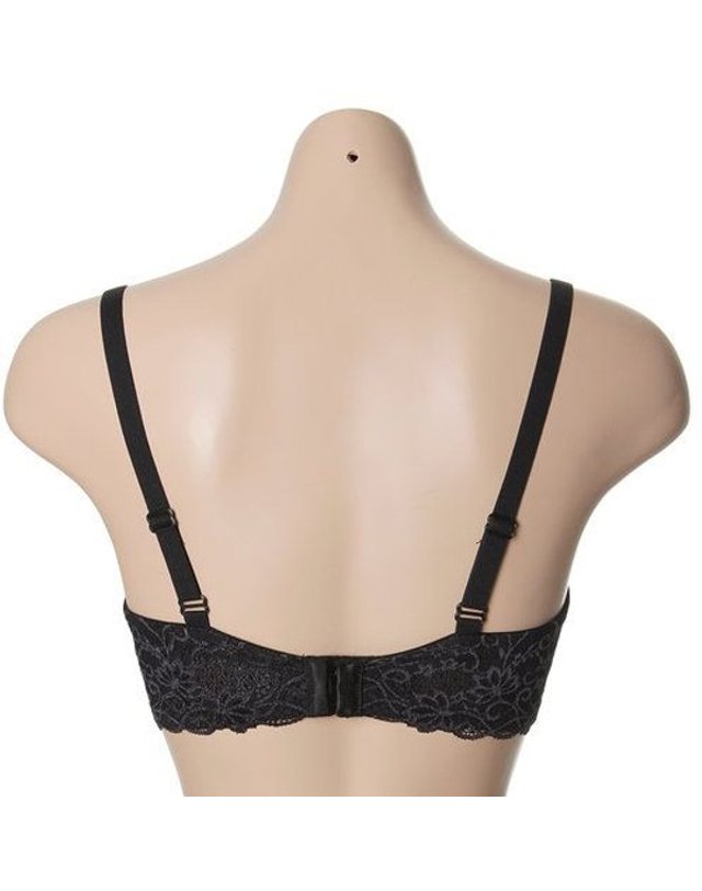 트라이엄프 [갤러리아] [이월]블랙 보정라인 홑겹 C,D,E,F컵 기능성브라(TC29A600/K9) 착용컷