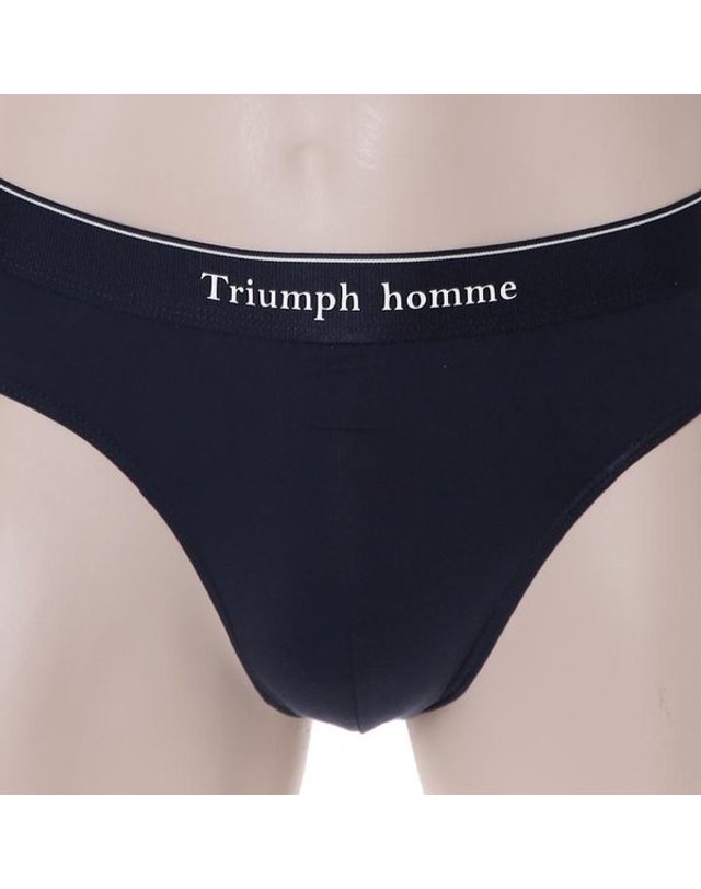 트라이엄프 Triumph [갤러리아] 네이비 모달소재 밴드 삼각팬티 TEMBF712 NY 착용컷