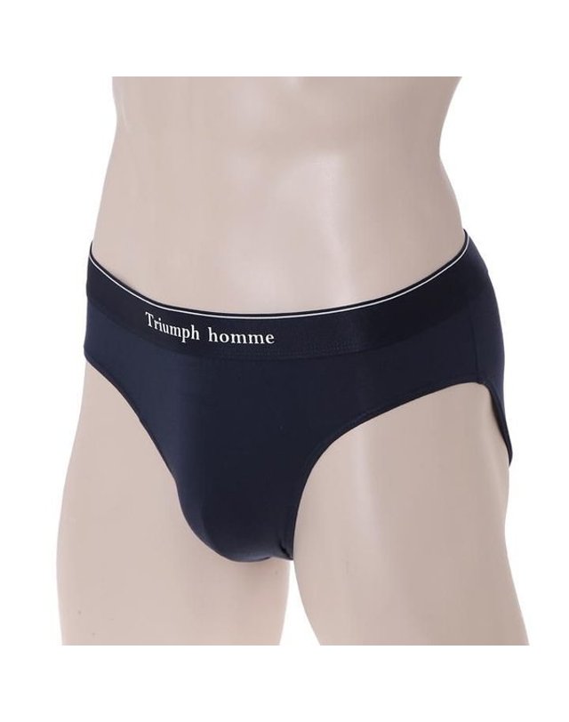 트라이엄프 Triumph [갤러리아] 네이비 모달소재 밴드 삼각팬티 TEMBF712 NY 착용컷