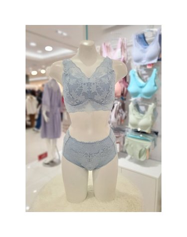 [갤러리아] [이월]블루 런닝형 노와이어 레이스 브라렛셋트 TFWBR123BU TFWBP123 BU
