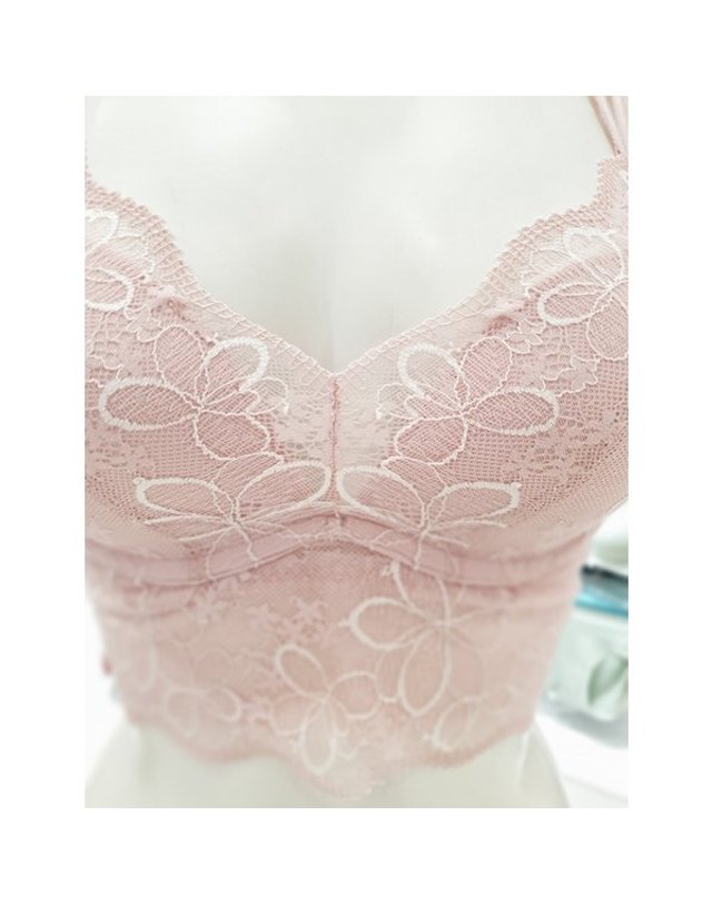 트라이엄프 Triumph [갤러리아] 핑크 Aqua Plumeria Bustier 브라렛 FSE004536 XL 착용컷