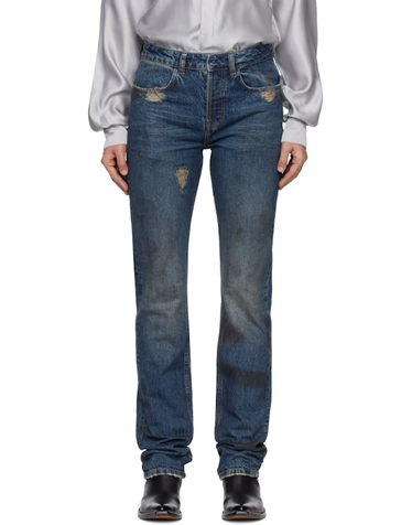 [해외직구] AARON ESH 블루 워싱 데님 진 AESS26TRW004 TP873807396