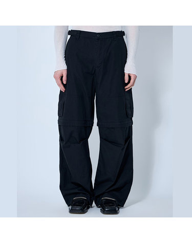 [해외직구] 26 FW 공삼이씨 Intermission 인터미션 멀티포켓 코튼 카고 팬츠 S25 URW 1001 000 BLACK