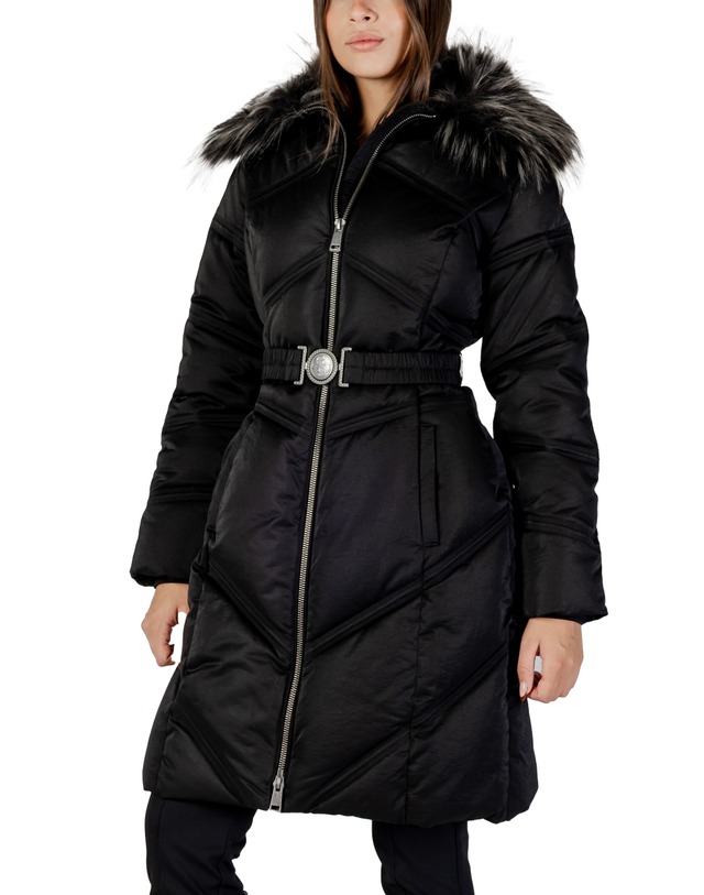 게스 [해외직구] 25FW 게스 ALIENOR 롱 벨티드 푸퍼 W5BL33 WG092 W5BL33WG092JBLK TP575784750 착용컷
