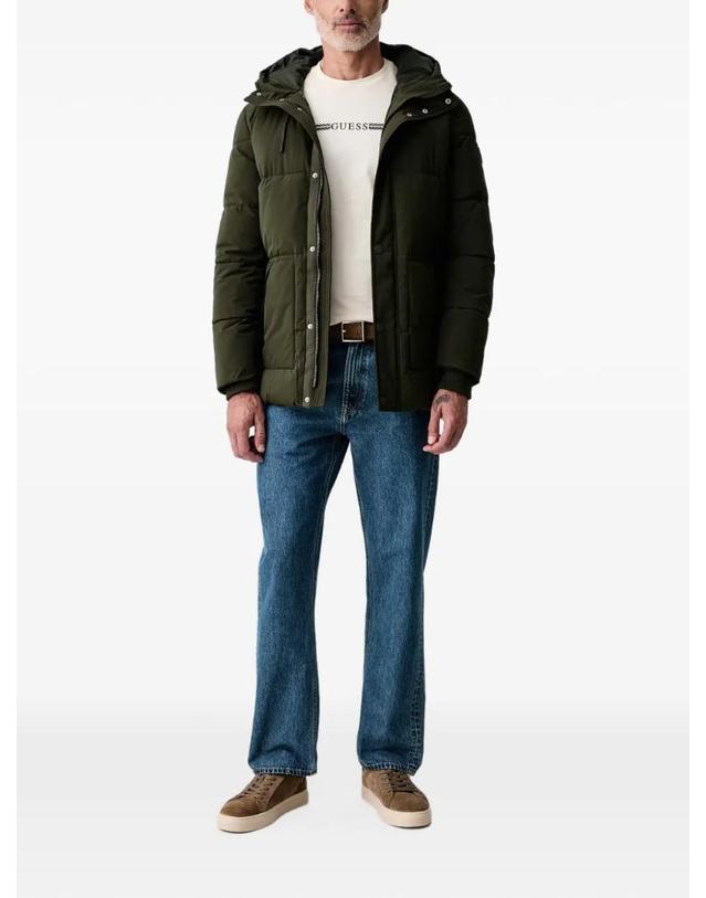 게스 [해외직구] 26 FW 게스 quilted hooded jacket M6BL45W4157 TP460021014 착용컷