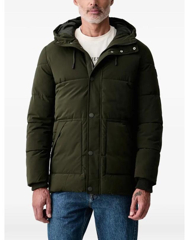 게스 [해외직구] 26 FW 게스 quilted hooded jacket M6BL45W4157 TP460021014 착용컷