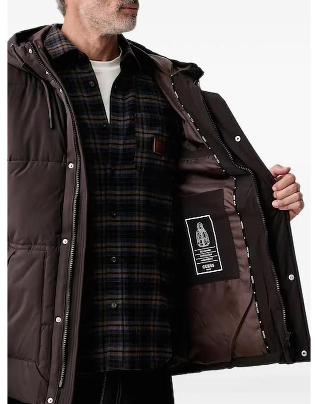 게스 [해외직구] 26 FW 게스 후드 패딩 재킷 M6BL45W4157 TP460024308 착용컷