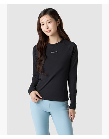 [르꼬끄공식] 여성 슬림핏 약기모 긴팔티 QQ412ORLO1