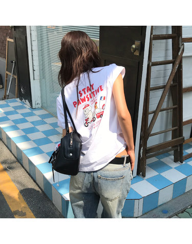[르꼬끄공식] 원라이프 유니 코튼 썸머 백그래픽 반팔티 QR323LRS82