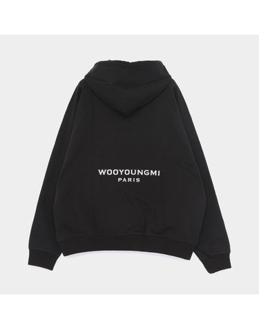 우영미 26FW 백로고 프린트 스웨트 남성 후드티 W263TS37741B