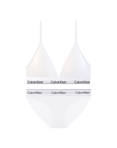 CK 여성 브라렛+팬티 세트 QF5650+F3787 WHITE