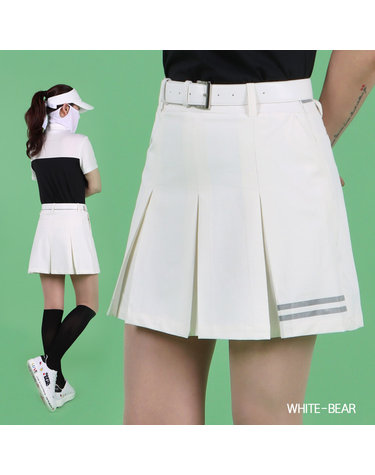 화이트베어 하프 플리츠 큐롯 여성 치마바지 WB701