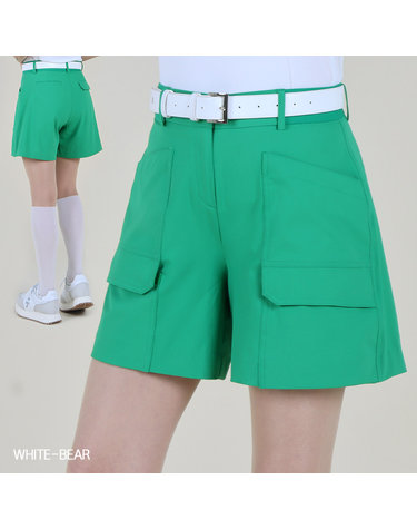 화이트베어 데일리 스판 여성 골프 반바지 WB712