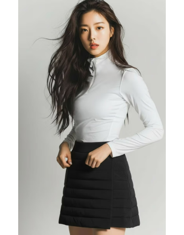 화이트베어 여성 패딩 골프 치마바지 WB726