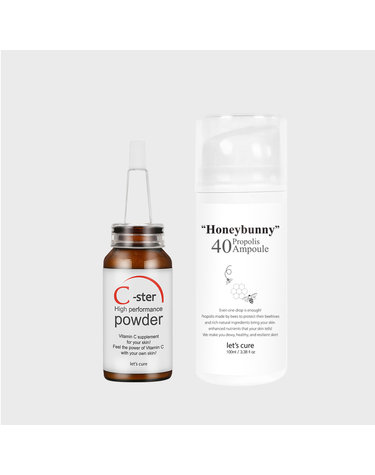 꿀광미백 비타민c파우더 15g&프로폴리스 앰플 100ml