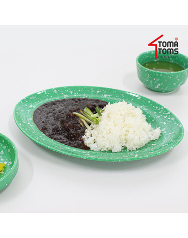 [토마톰스]뉴트로 도자기 분식그릇 요리접시