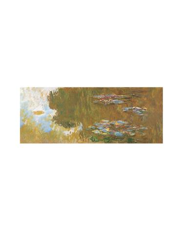 [모네]명화 파노라마 캔버스 액자_4:1_수련연못(200x50cm)