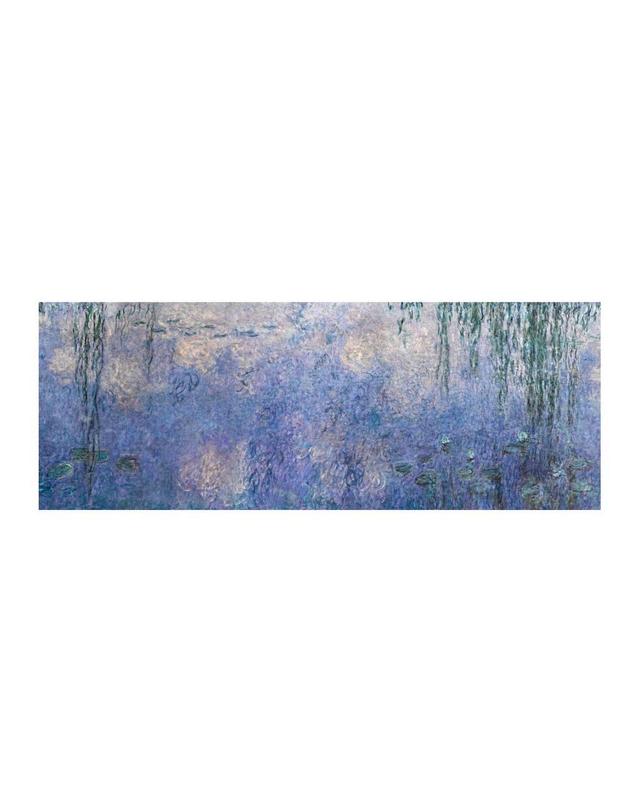 아이에스컴퍼니 [모네]명화 파노라마 캔버스 액자_5:1_아침 버드나무(250x50cm) 착용컷